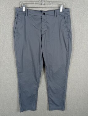 Birddogs Pants Mens 34x28 Gray Khakis Chino Stretch Golf Performance Pockets